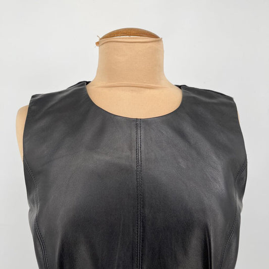 Antonio Melani Sleeveless Leather Shirt