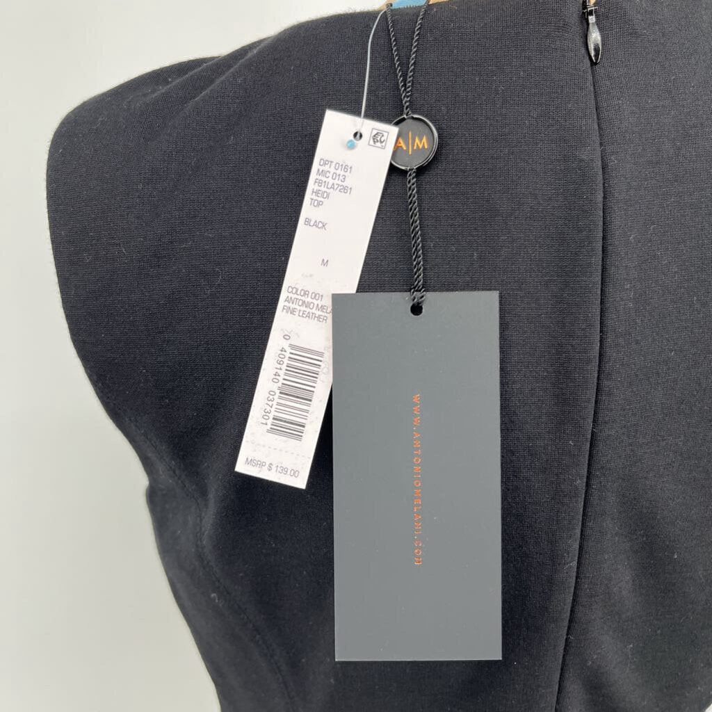 Antonio Melani Sleeveless Leather Shirt