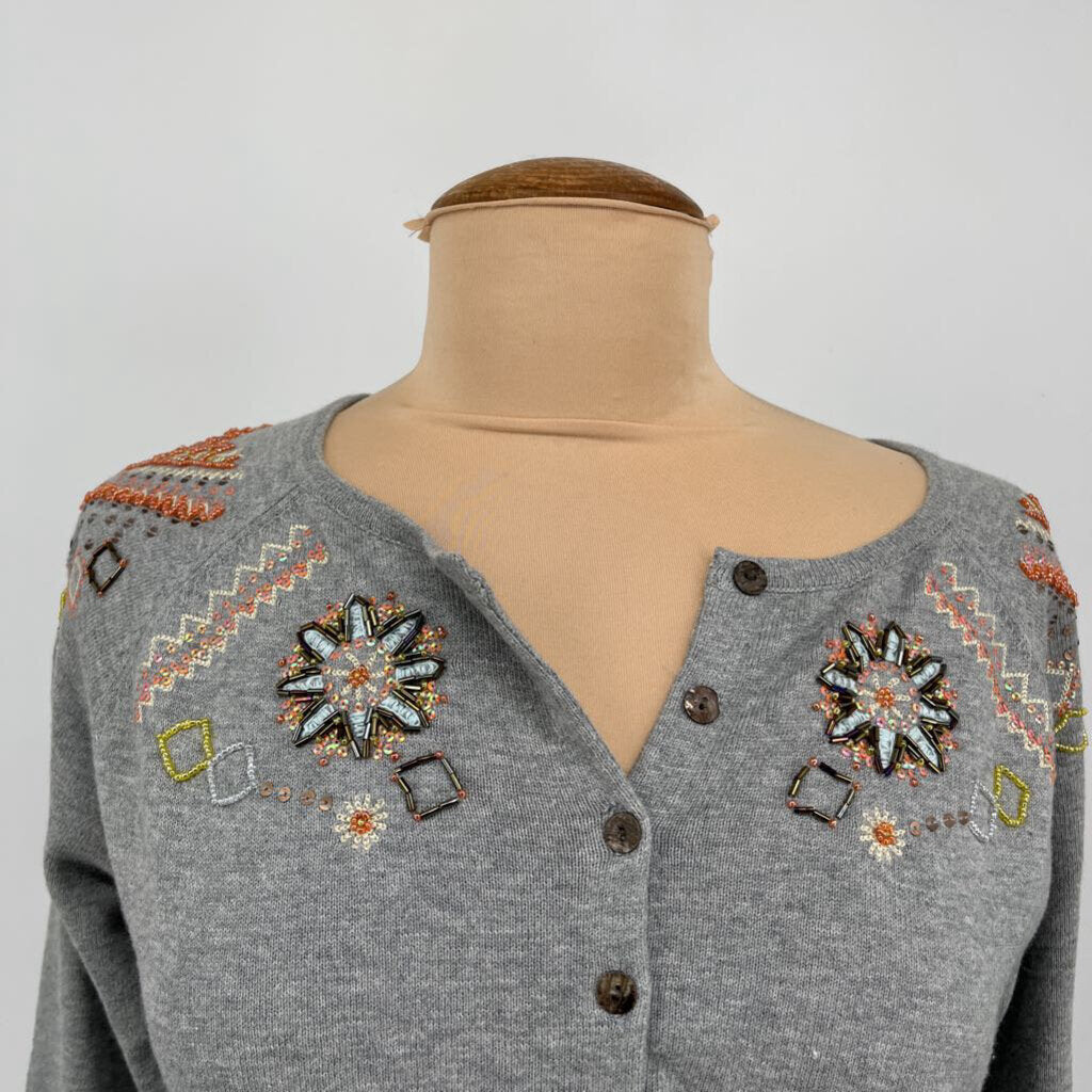 Sundance L/s Beaded Cardigan