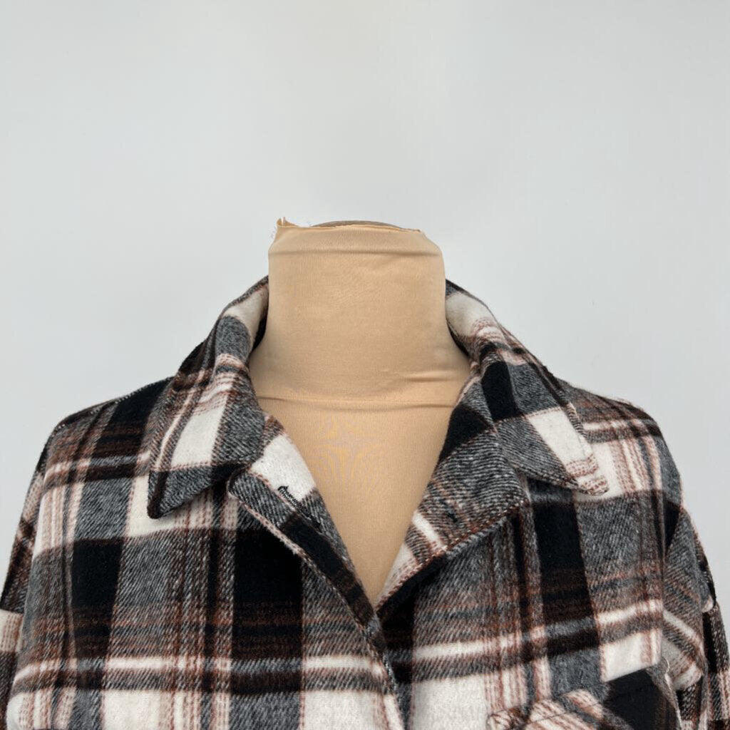 Timing Plaid Crop Jacket
