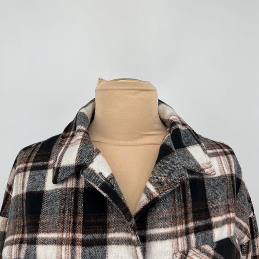 Timing Plaid Crop Jacket