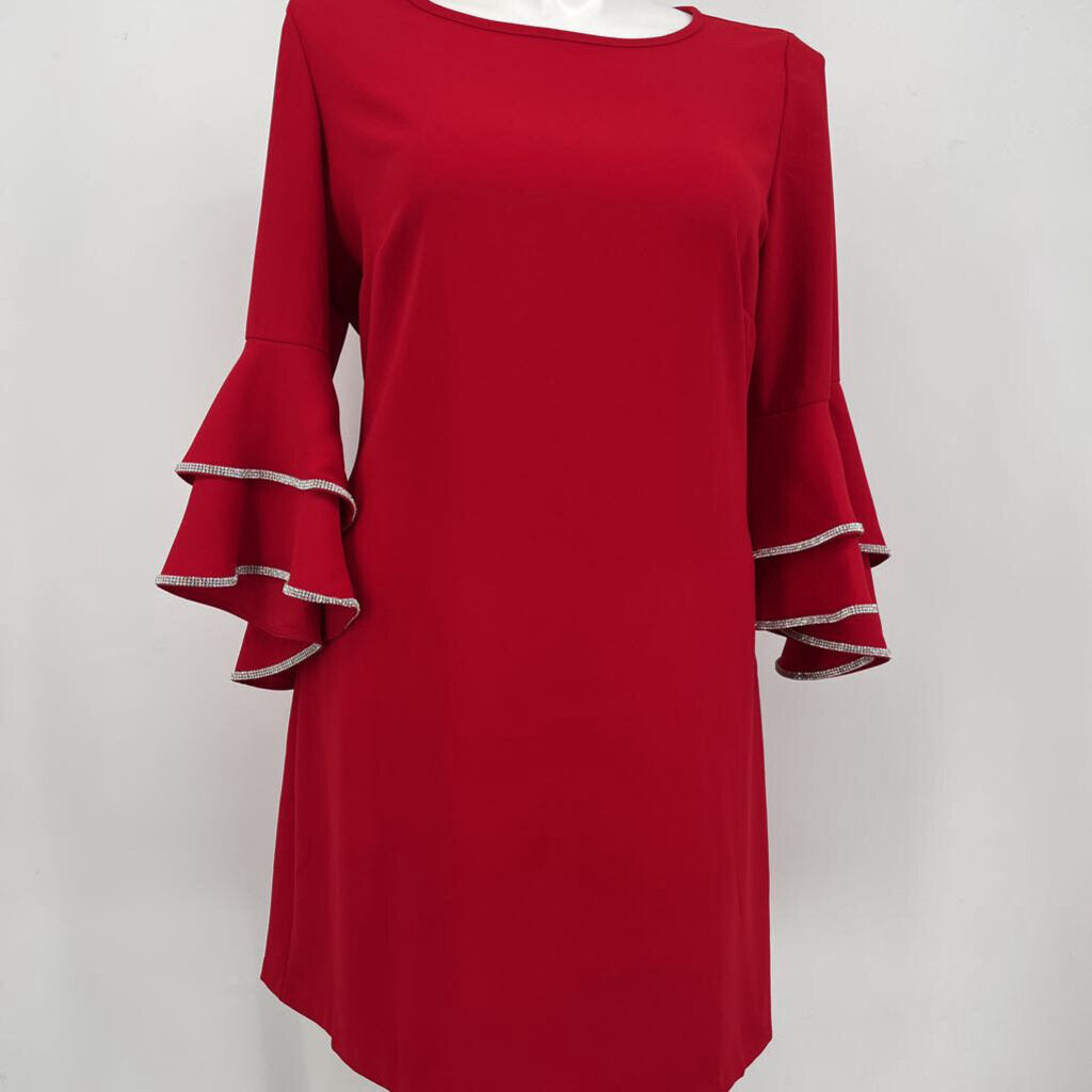 Badgley Mischka Bell Slv dress