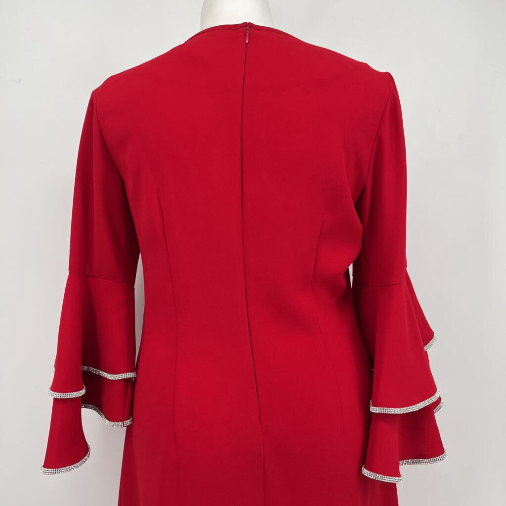 Badgley Mischka Bell Slv dress