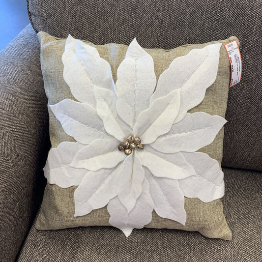 Poinsettia Front Pillow