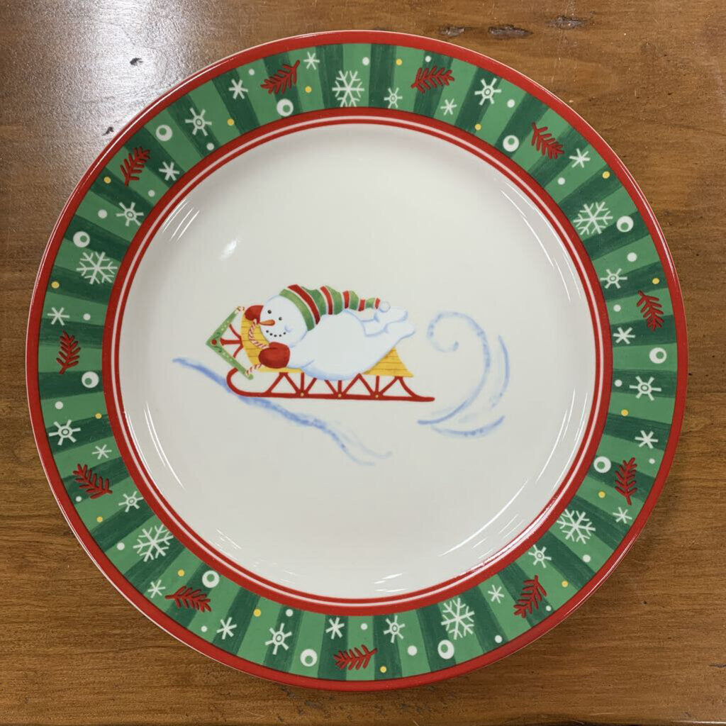 Longaberger Holiday Snack Plates