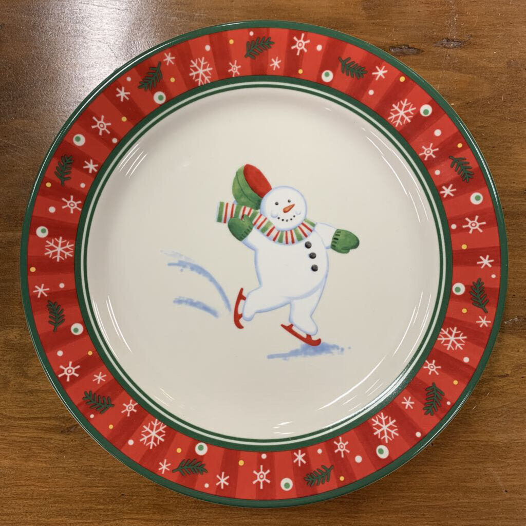 Longaberger Holiday Snack Plates