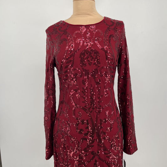 BCX L/s Sequened Dress
