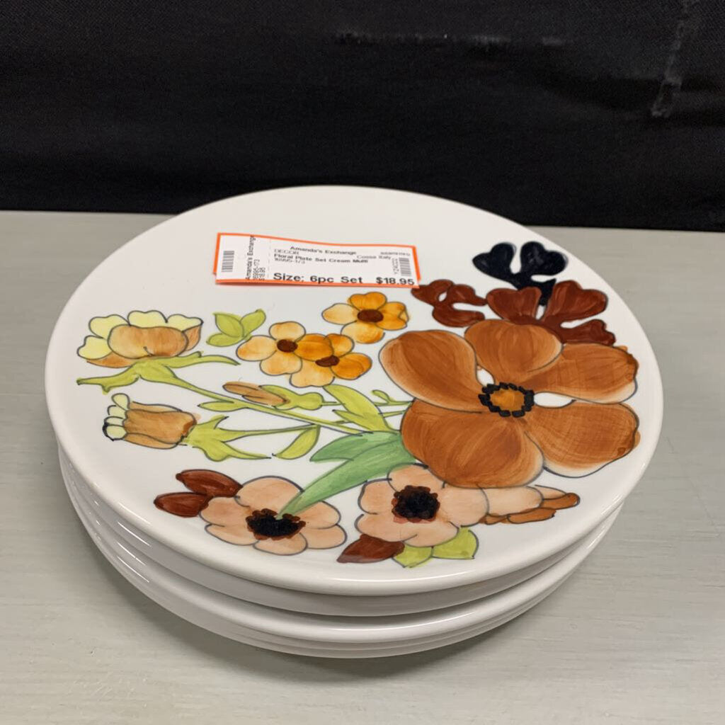 Floral Plate Set