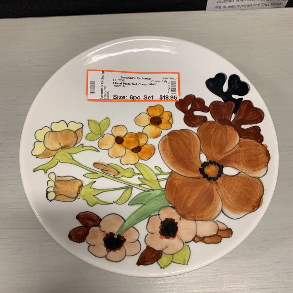 Floral Plate Set