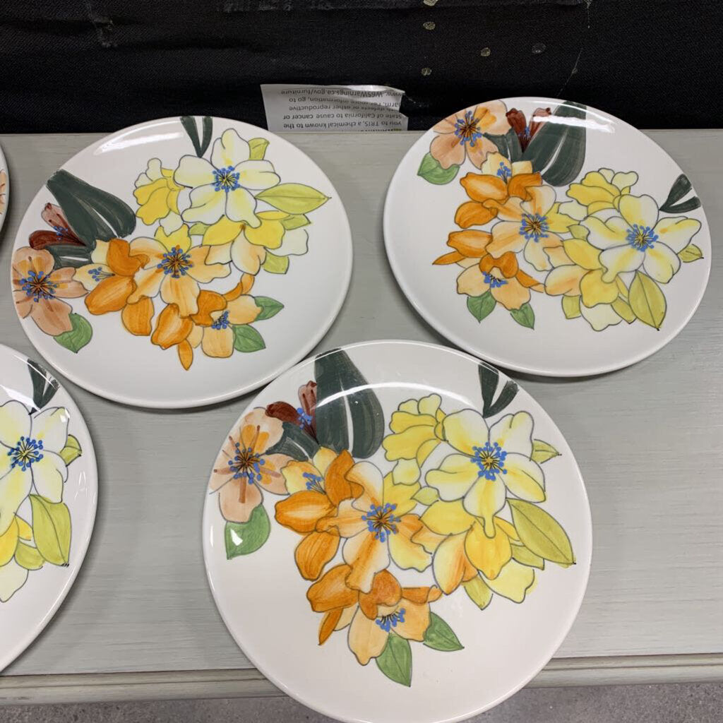 Floral Plate Set
