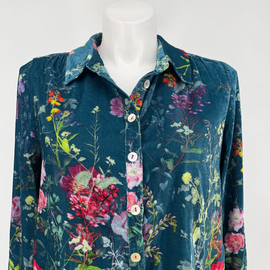 Soft Surroundings l/s velour Shirt