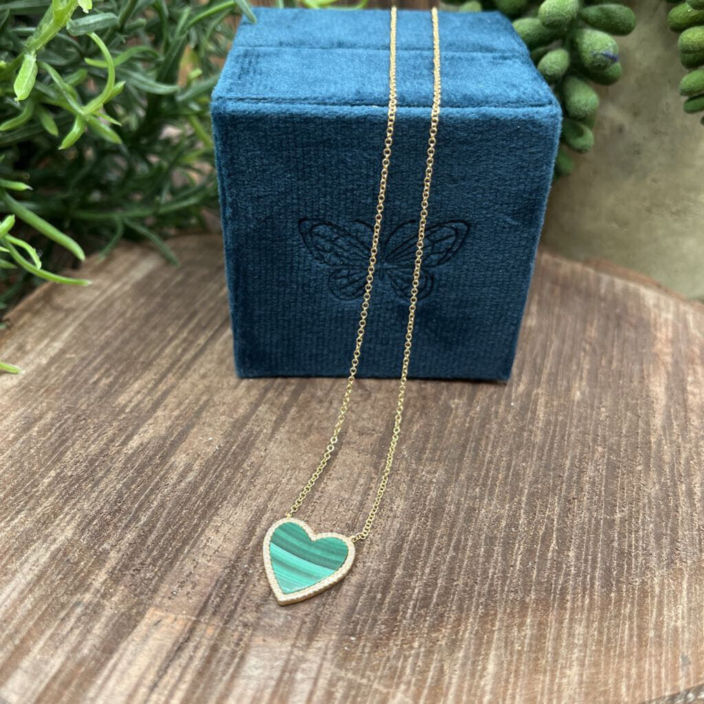 Metalmark 14k YG/Malachite Necklace