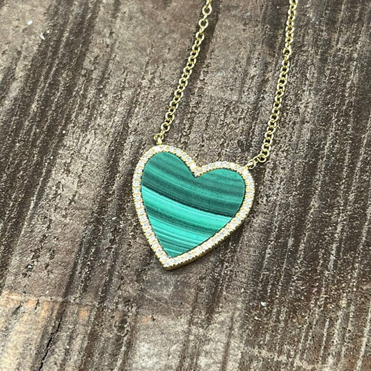 Metalmark 14k YG/Malachite Necklace