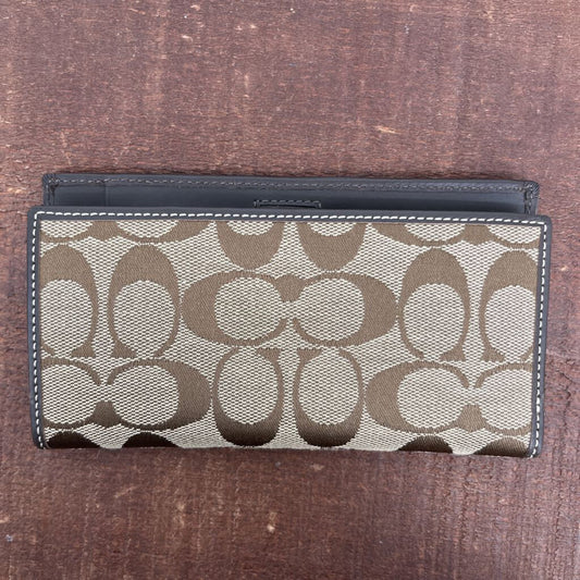 Coach Checkbook Cover