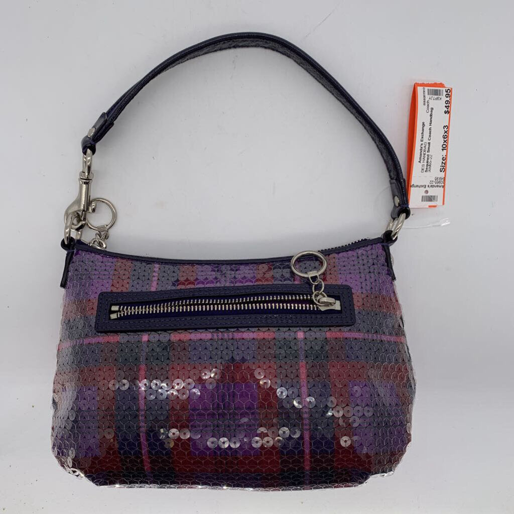 Sequined Small Coach Handbag