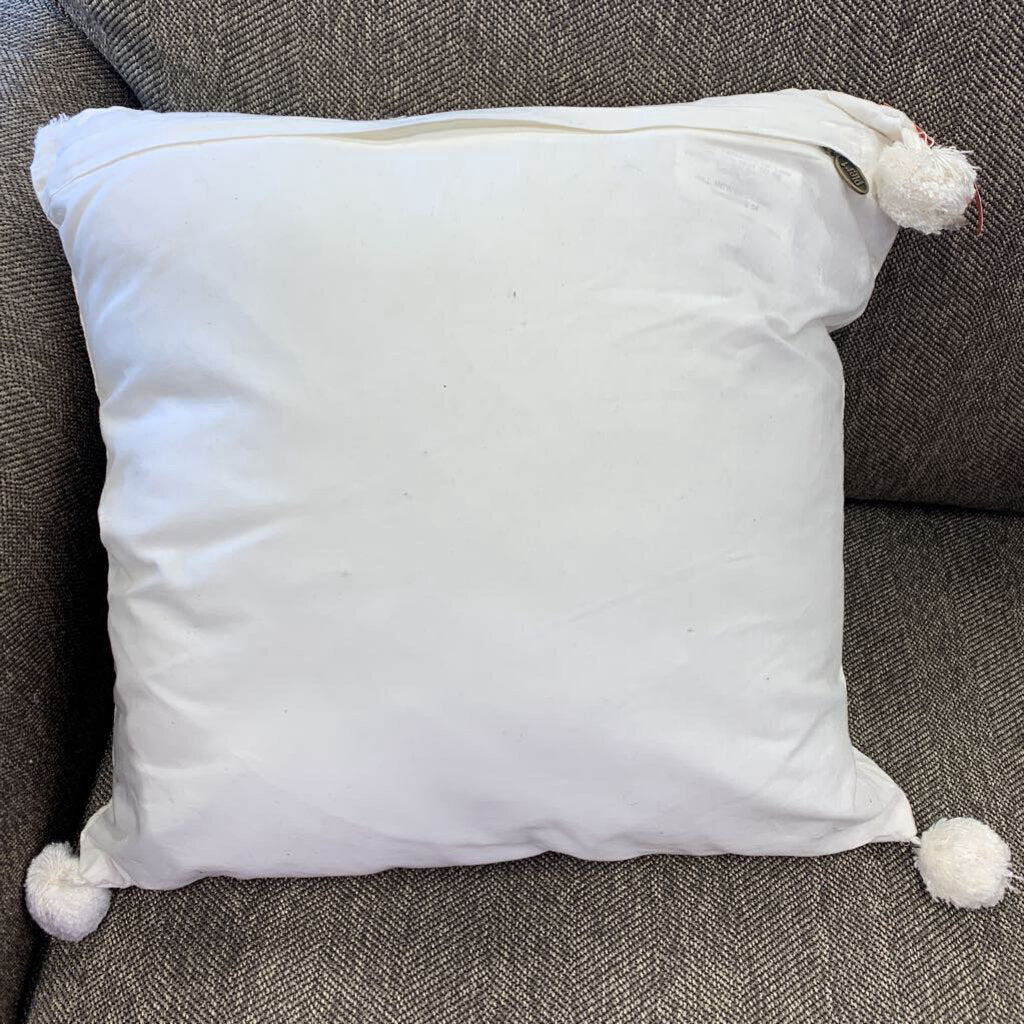 Beaded Snowflake Pillow