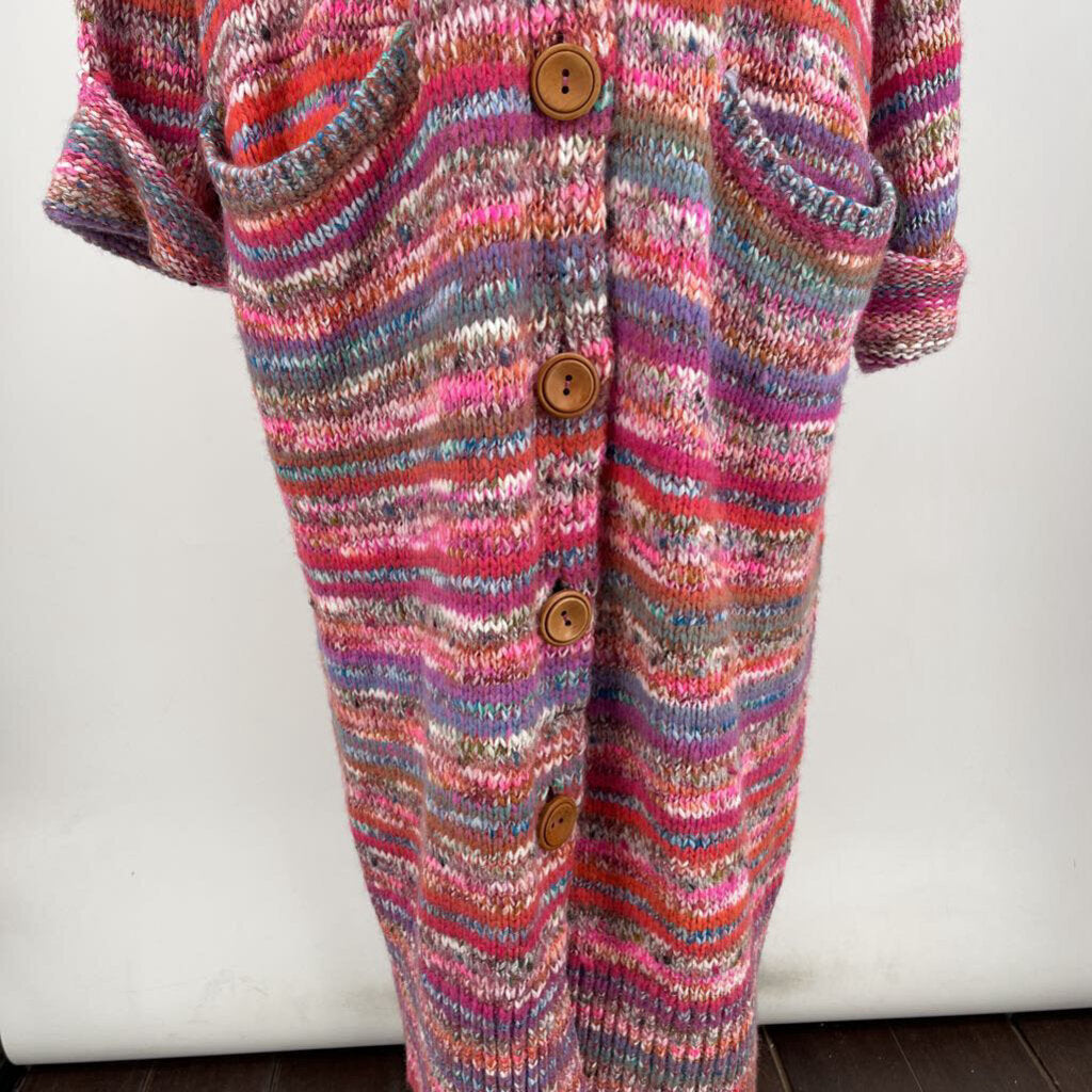 Free People Long Hooded Cardigan