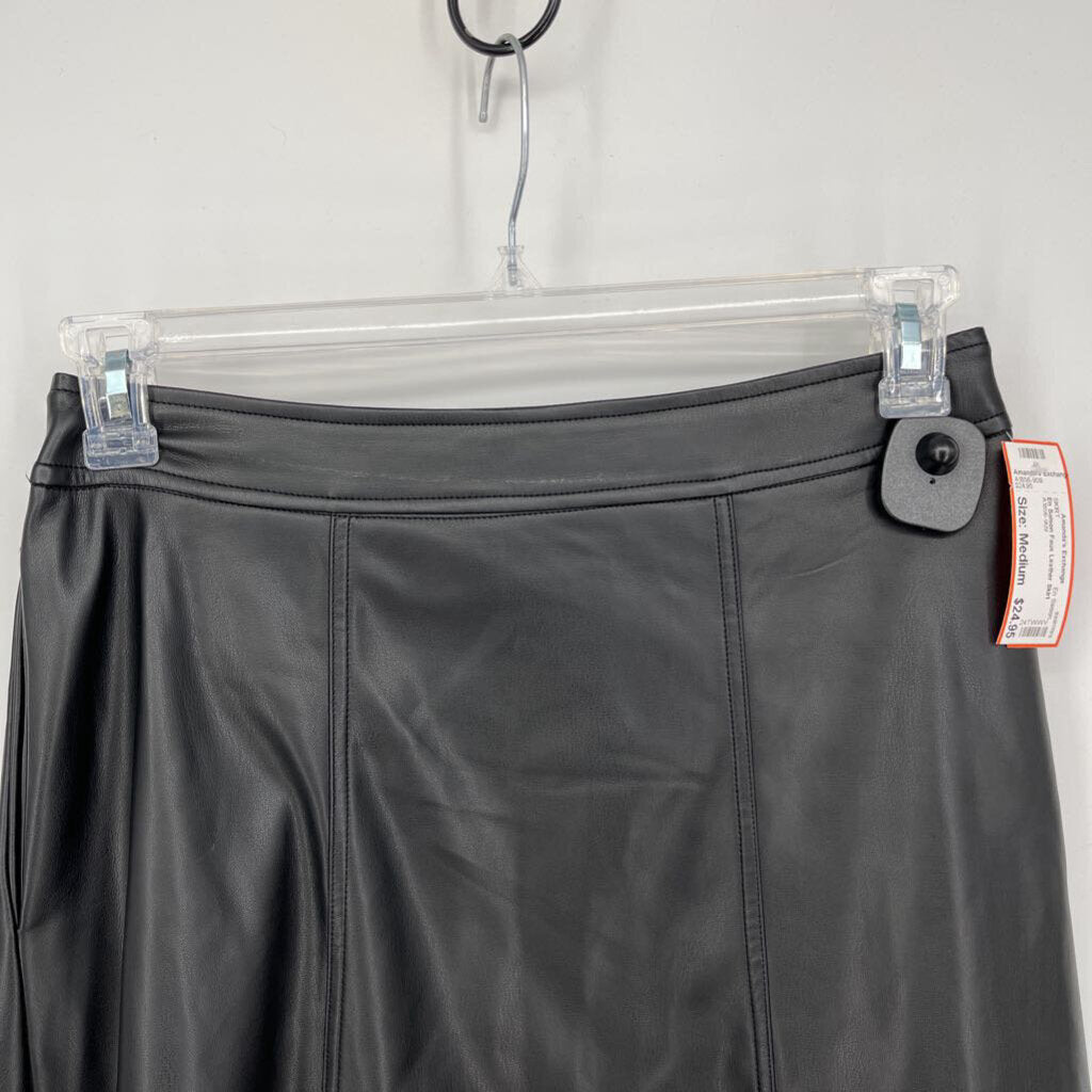 En Saison Faux Leather Skirt
