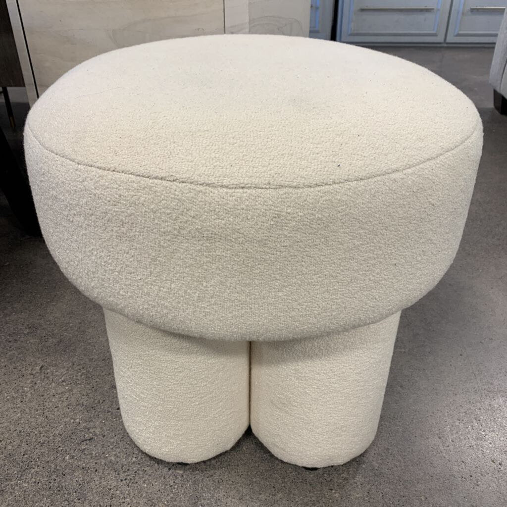 Boucle Upholstered Stool