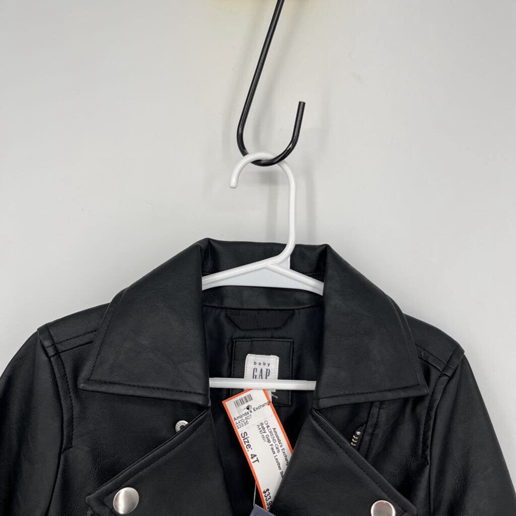 Baby Gap Faux Leather Bomber