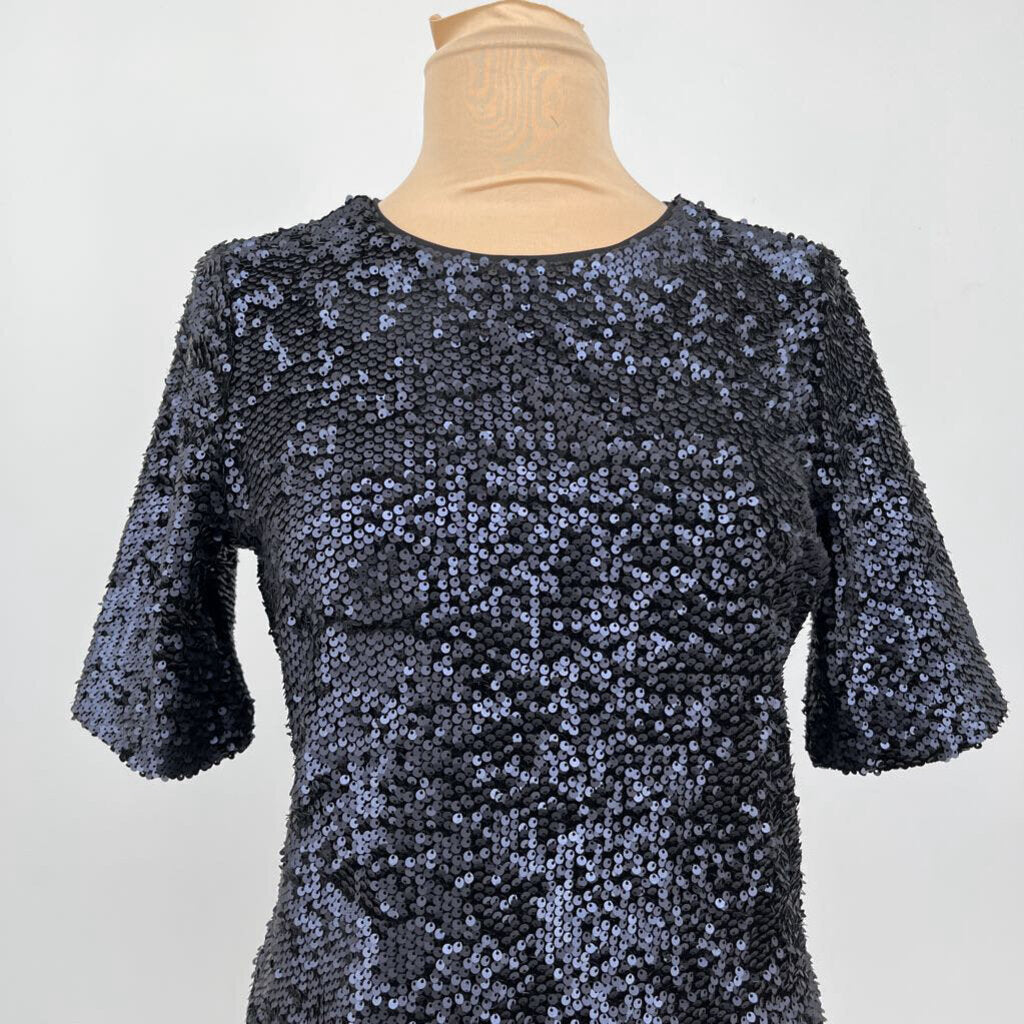 Ann Taylor S/s Sequin SHirt