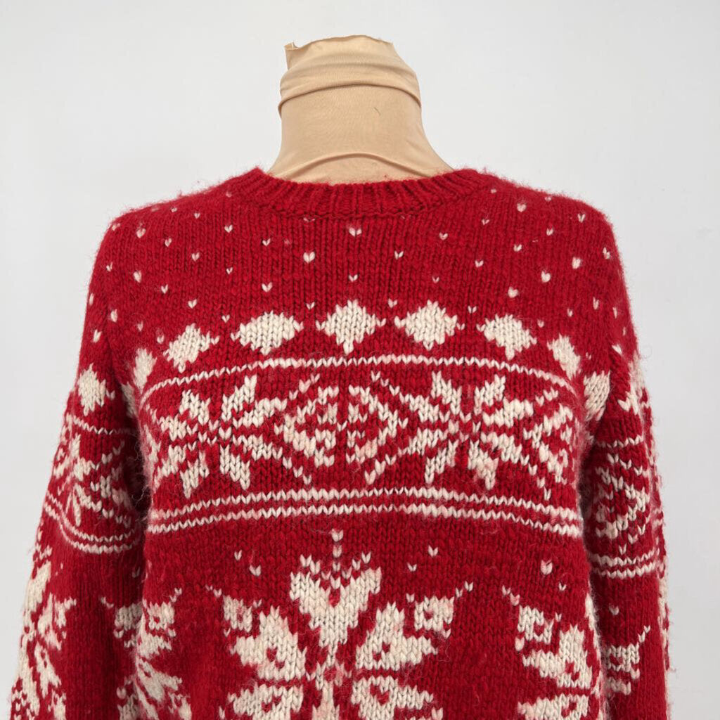Lands End l/s Snowflake Sweater