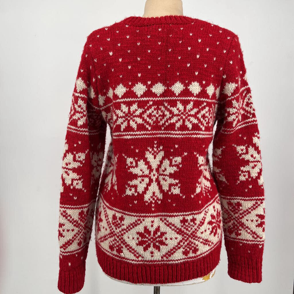 Lands End l/s Snowflake Sweater