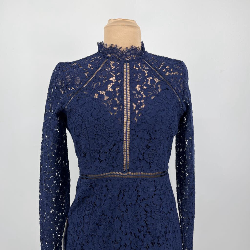 Bardot Crochet L/s Dress