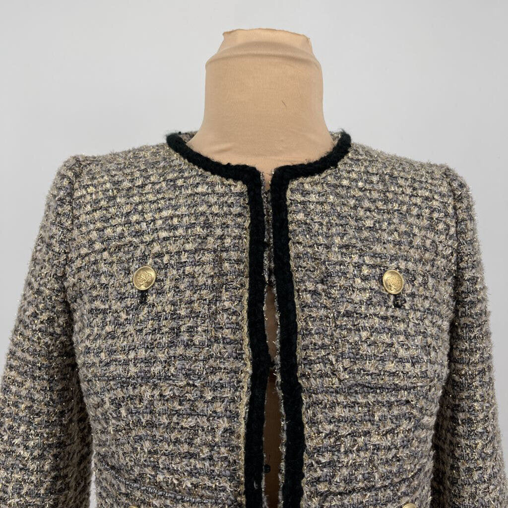 J Crew OPen Tweed Blazer