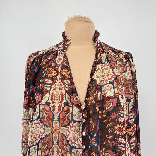 Anthropologie L/s Floral Shirt