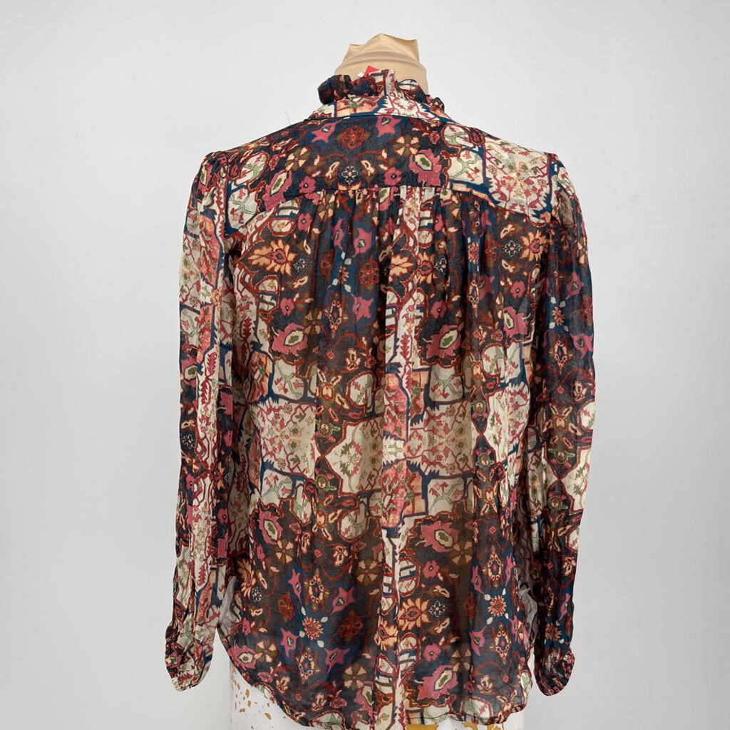 Anthropologie L/s Floral Shirt