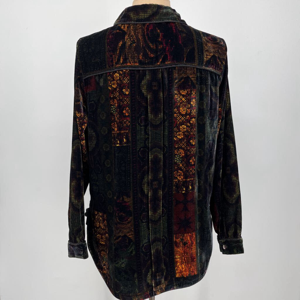 Soft Surroundings L/s Velvet Shirt