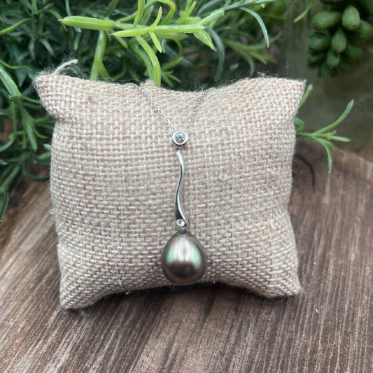 Pearl Pendant Sterling Necklace