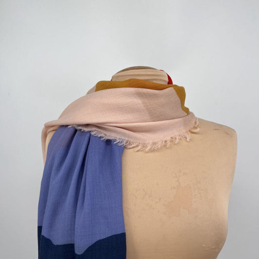 Tory Burch Color-Block Scarf