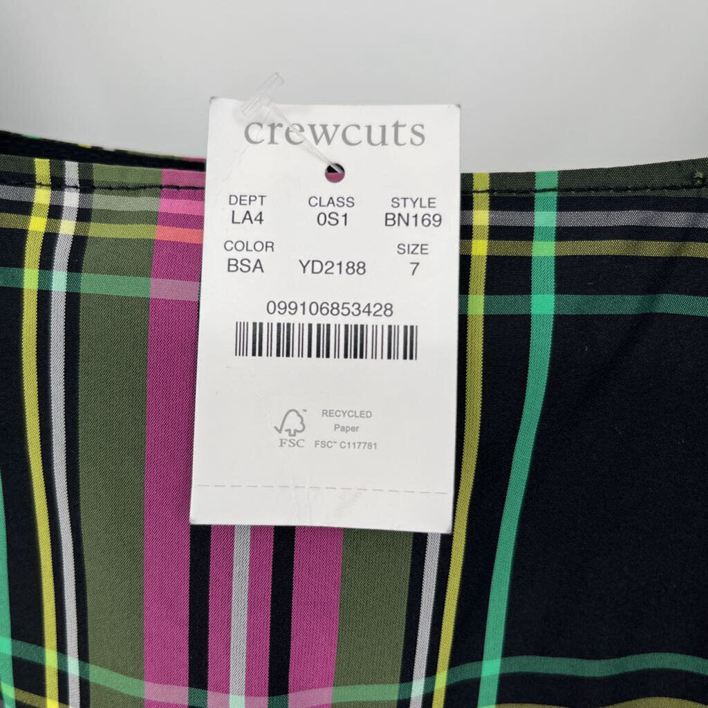 Crew Cuts S/s Plaid Dress