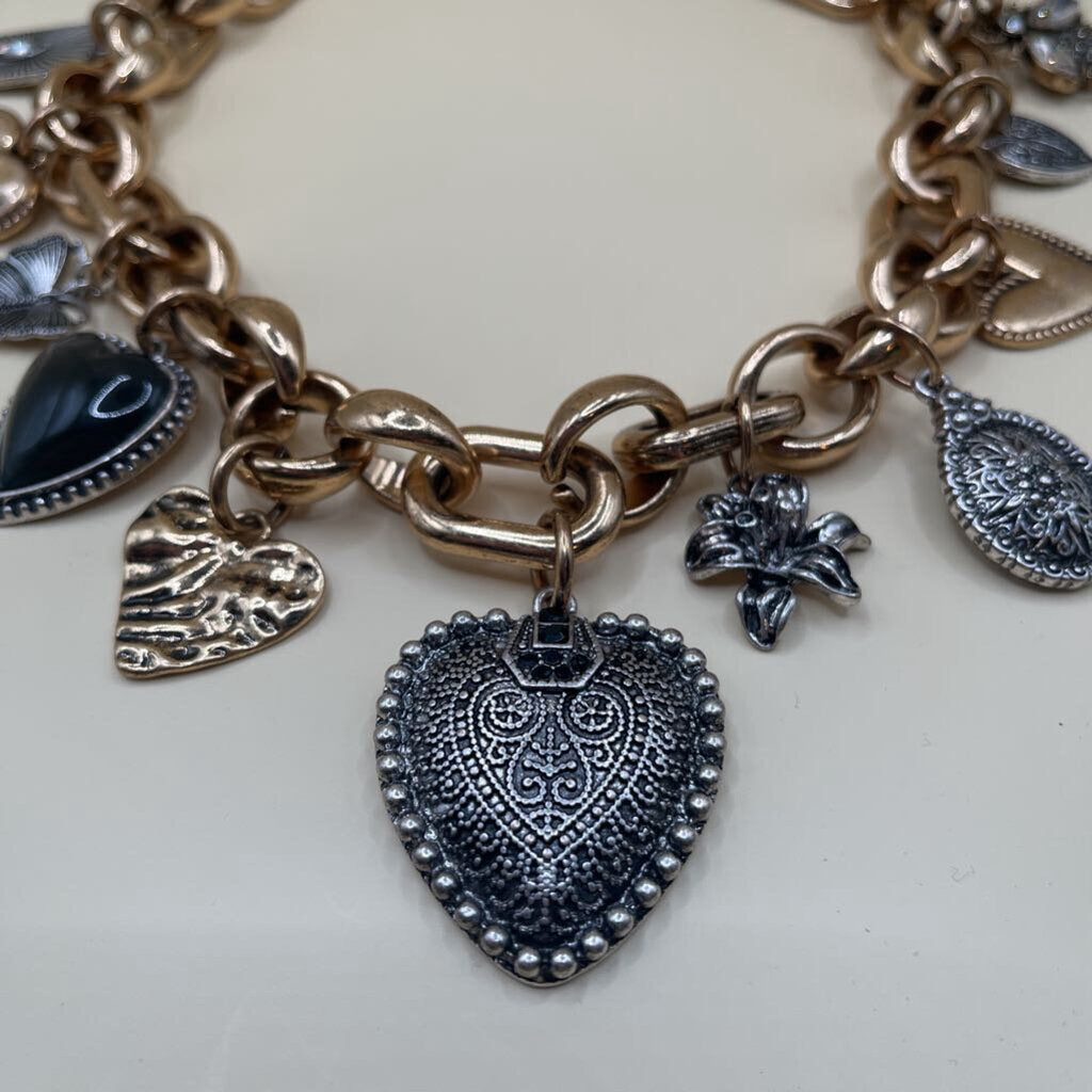 Zara Chunky Chain Charm Necklace