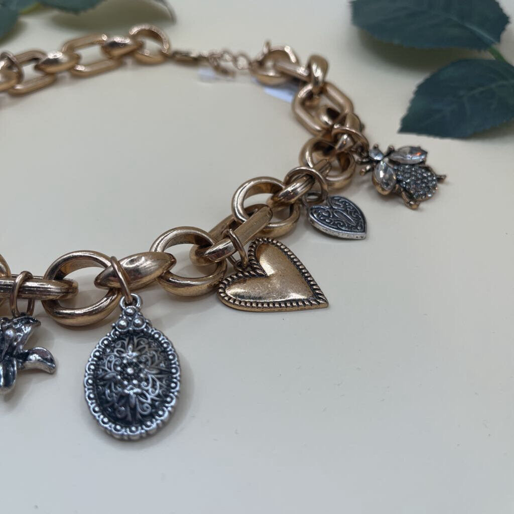 Zara Chunky Chain Charm Necklace