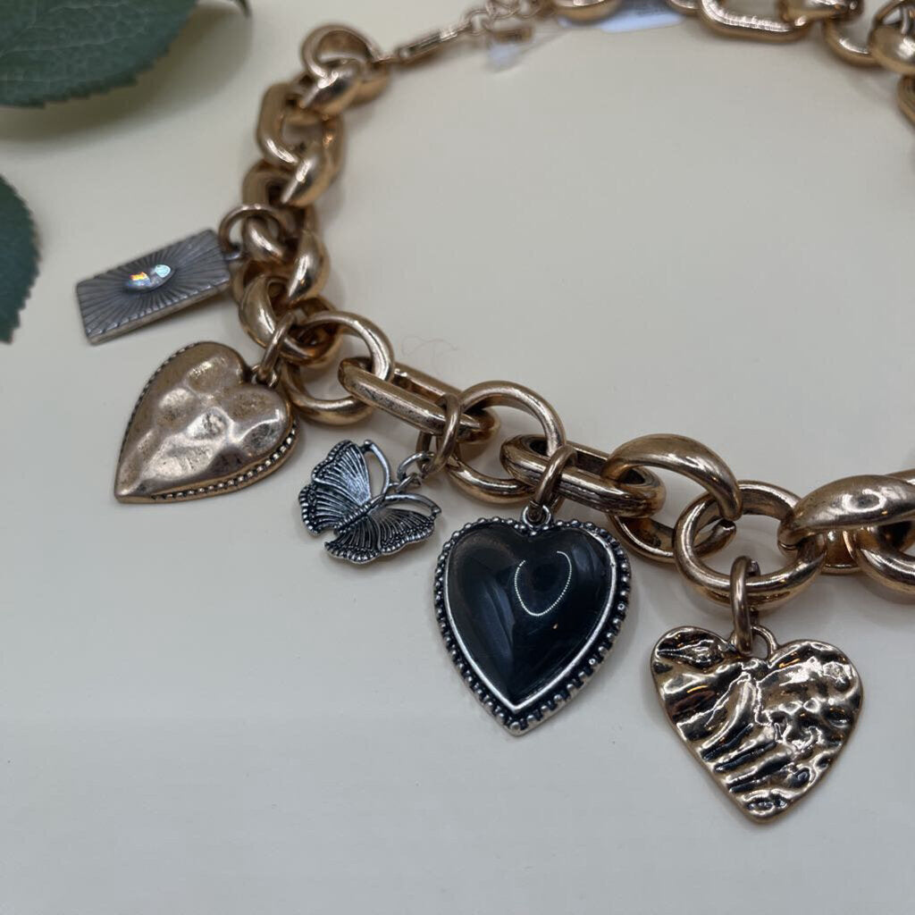 Zara Chunky Chain Charm Necklace