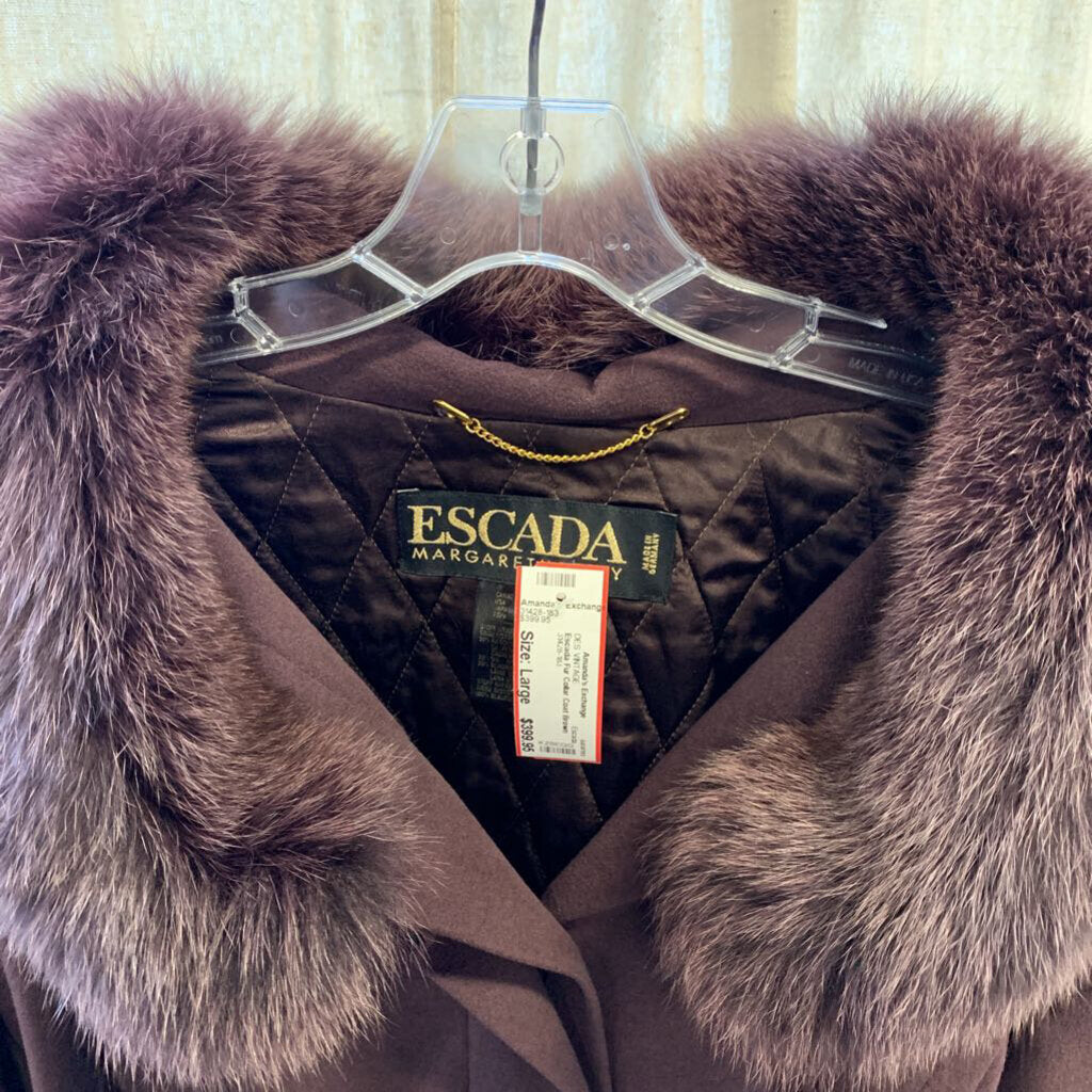 Escada Fur Collar Coat