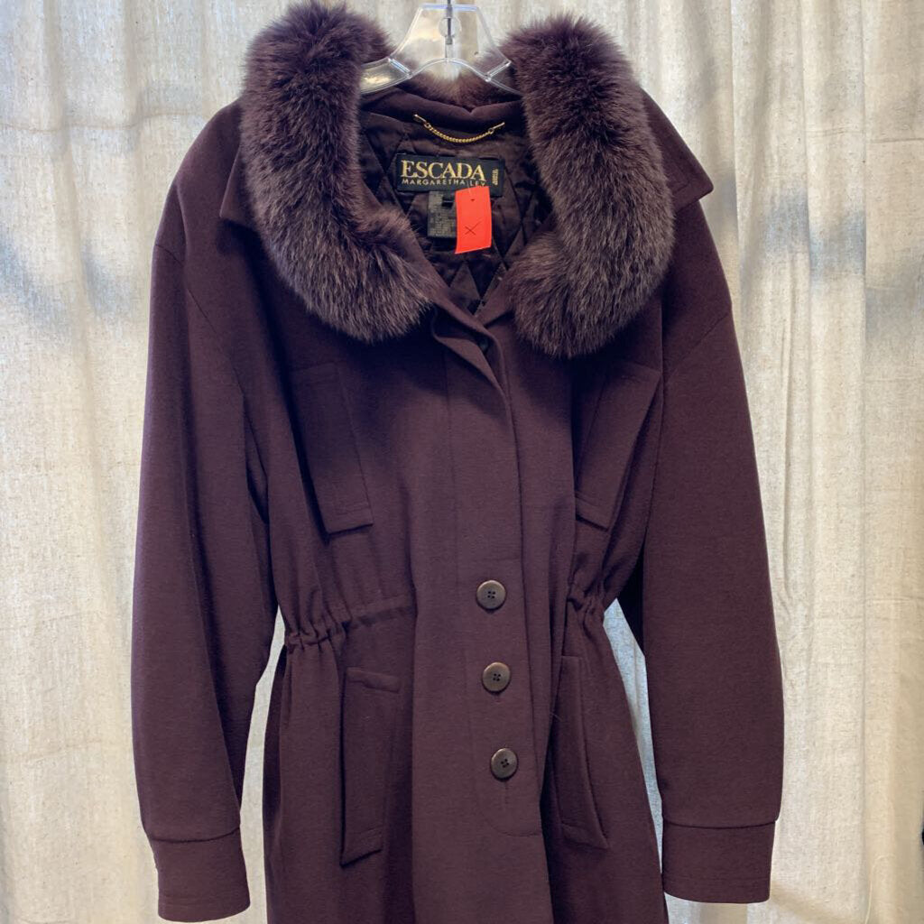 Escada Fur Collar Coat