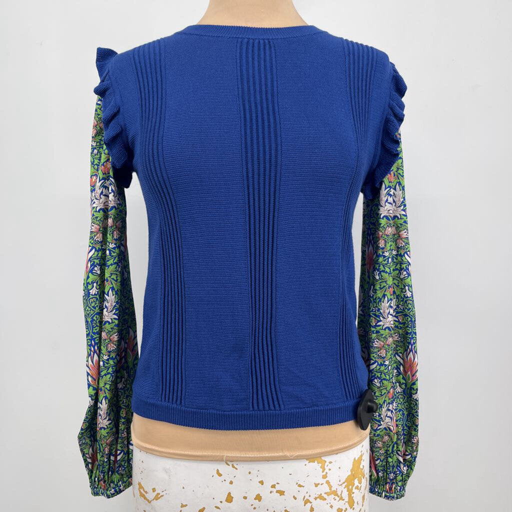 Current Air L/Floral Slv Sweater