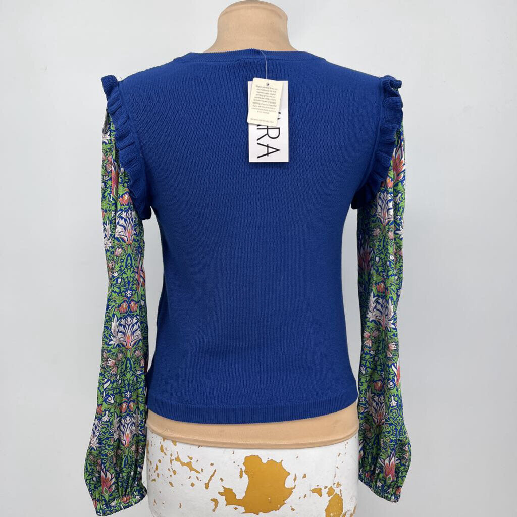 Current Air L/Floral Slv Sweater