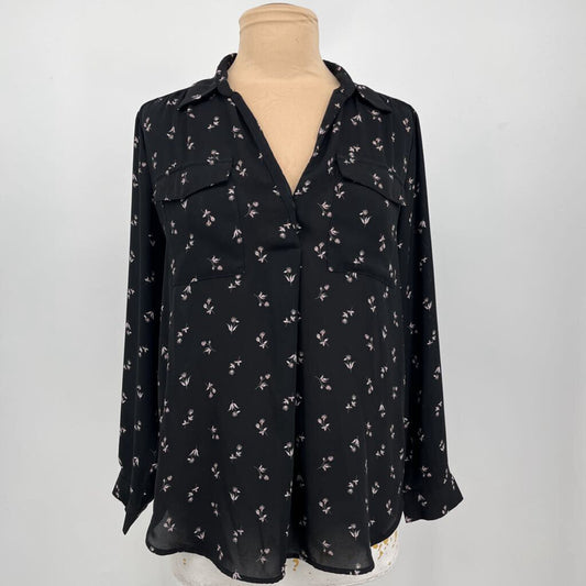 Ann Taylor L/s Floral Shirt