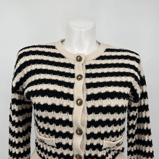 Blu Pepper Stripe Cardigan