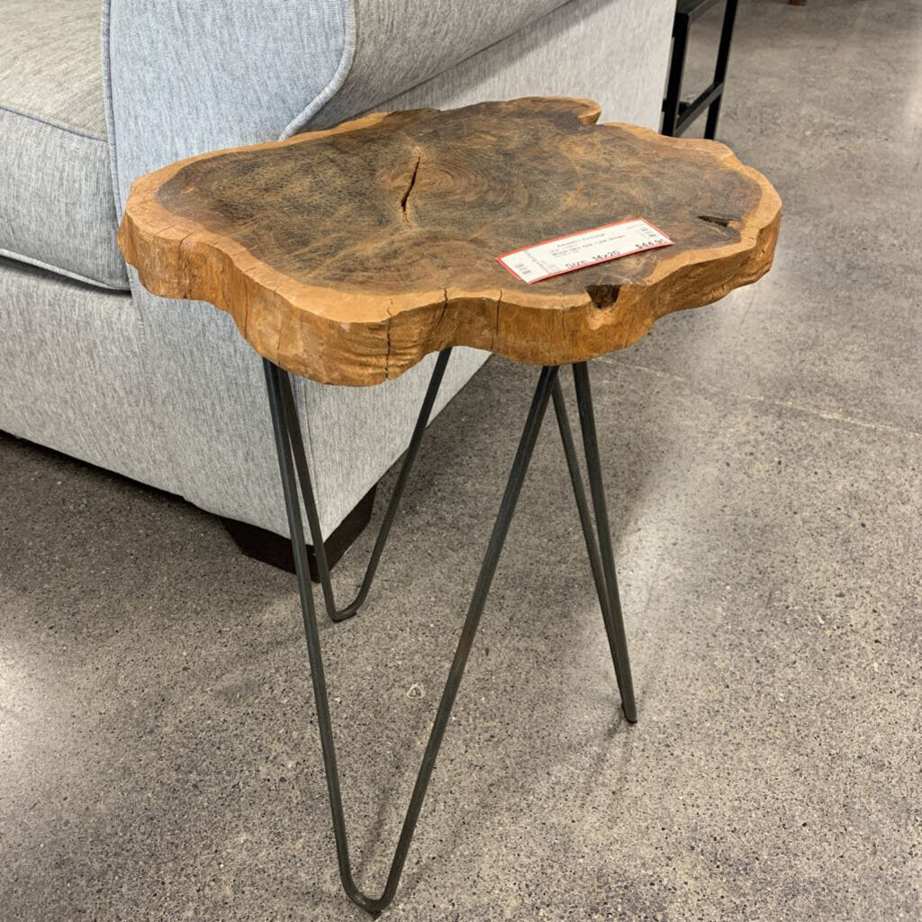 Wood Slice Side Table