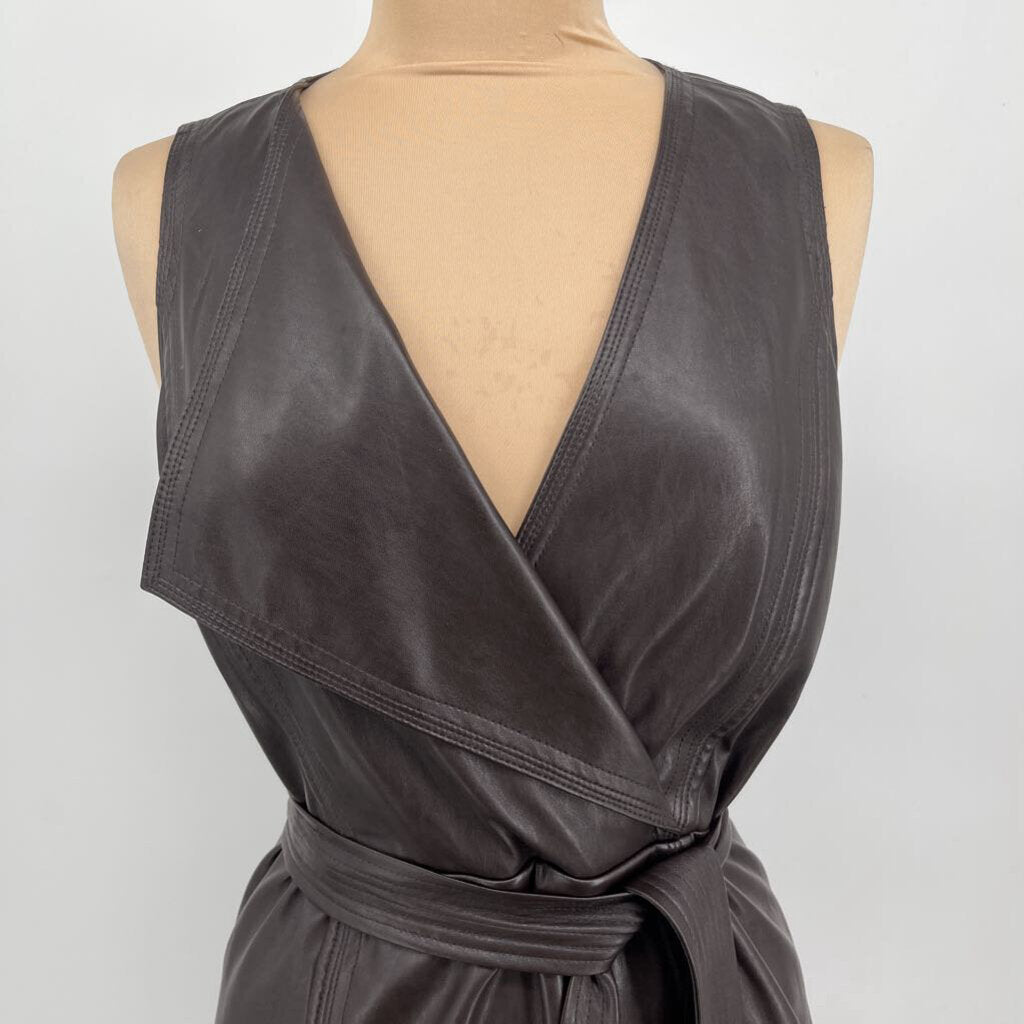 BCBG Slvls Faux Leather Dress