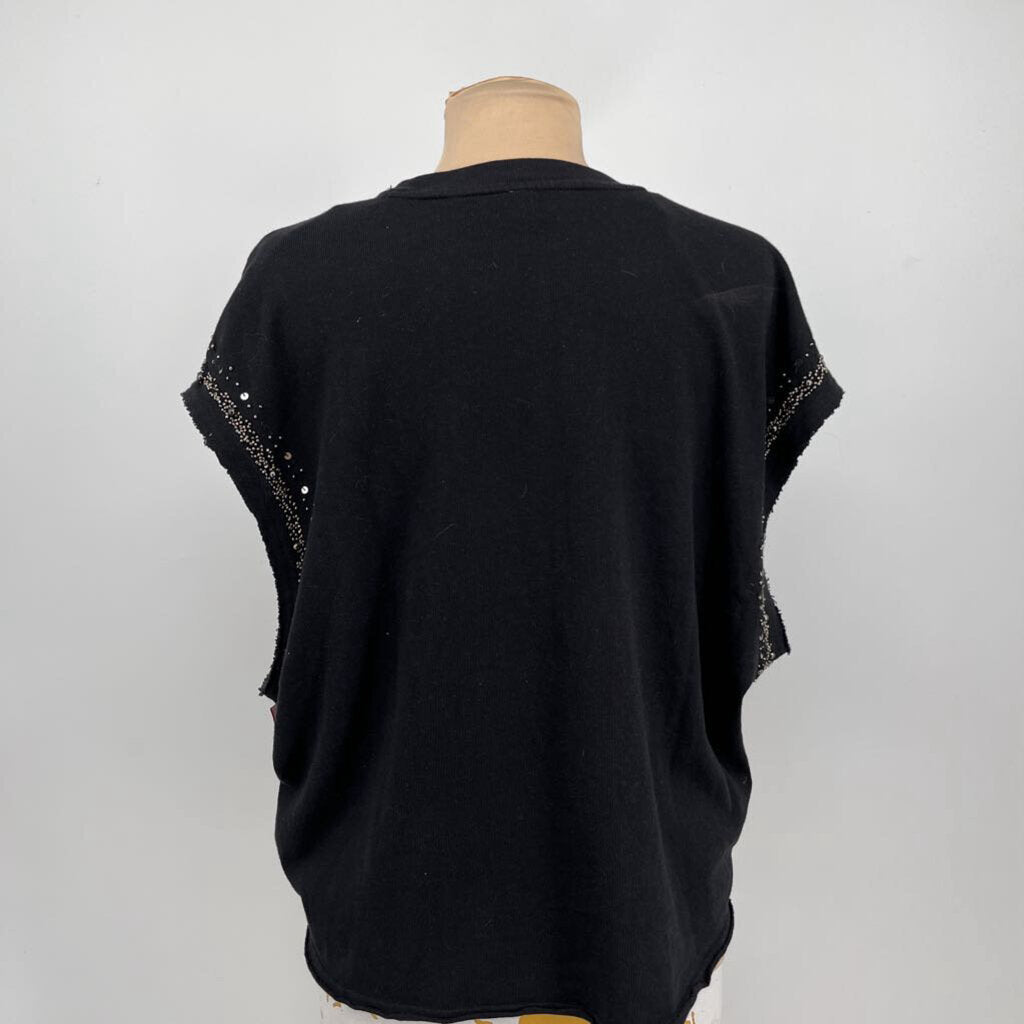 Free People slvls sparkle crop Shirt