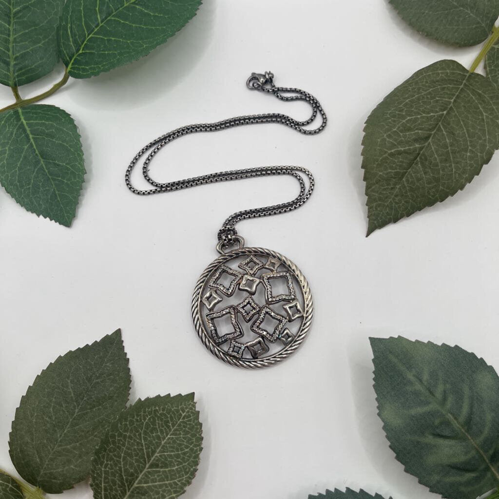 David Yurman Quatrefoil Diamond Necklace