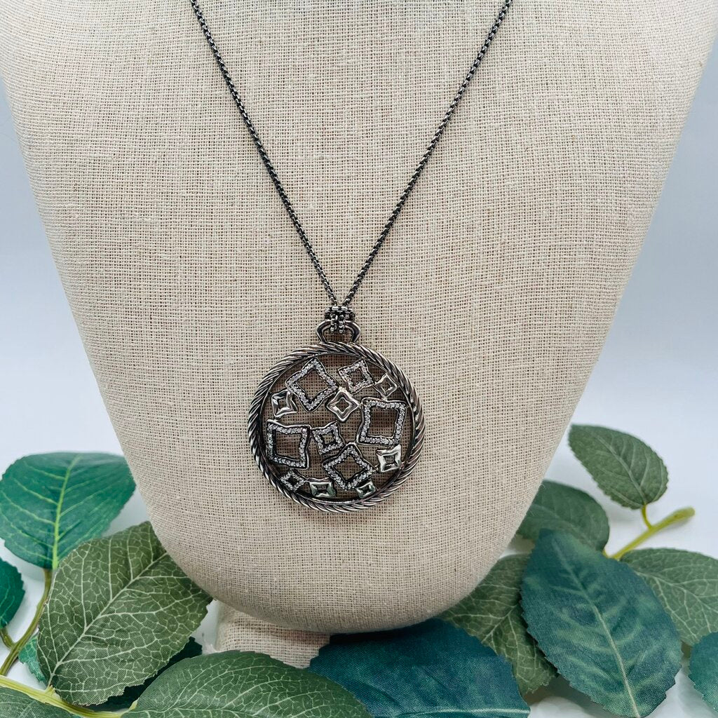David Yurman Quatrefoil Diamond Necklace