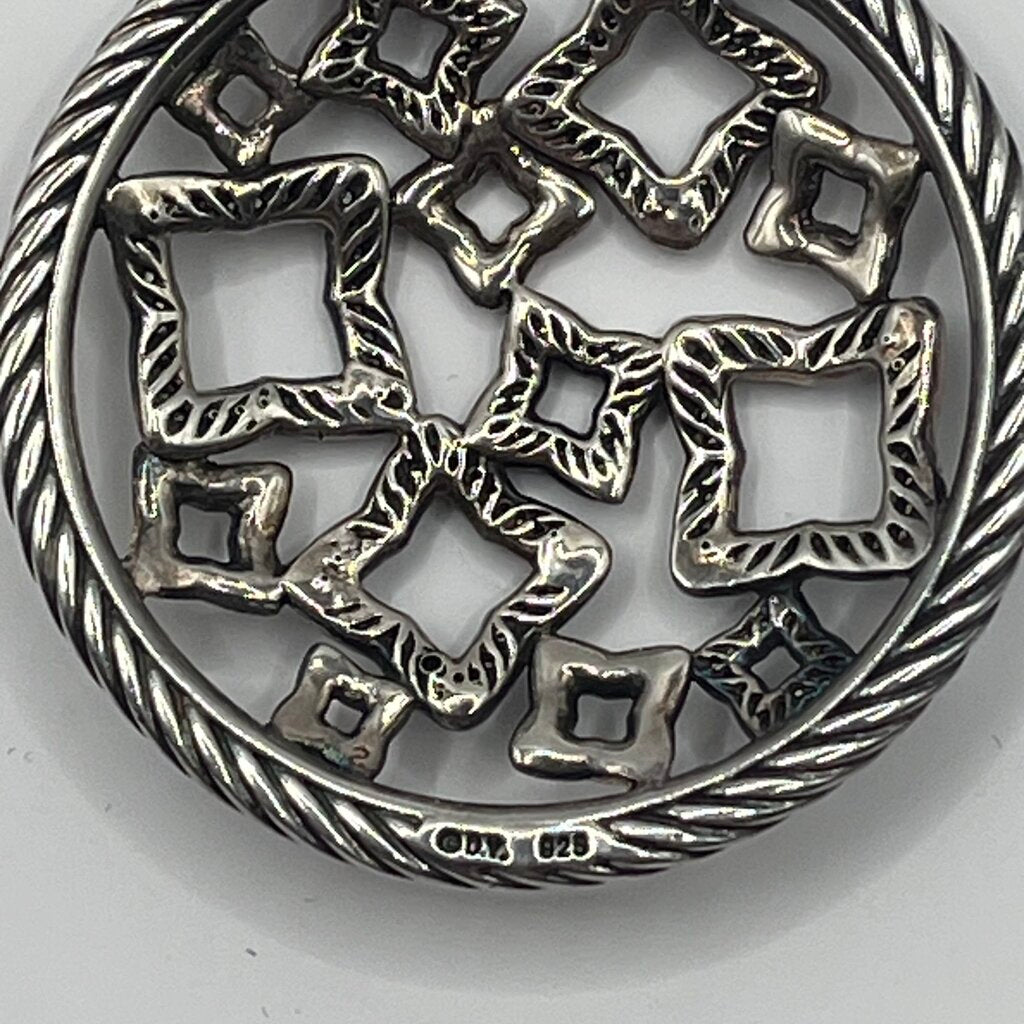 David Yurman Quatrefoil Diamond Necklace